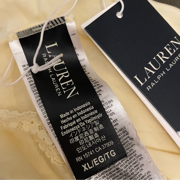 Lauren Ralph Lauren Women XL Cotton & Lace Jersey Bikini Brief Underwear - Picture 5 of 5